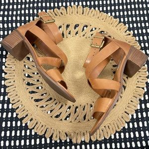 Steve Madden Raeleen Leather Block Heel Sandals